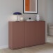 Sideboard >ALICE SPRINGS< in Terrakottafarbig - 154,2x99,1x34,9cm (BxHxT)