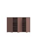 Sideboard >ALICE SPRINGS< in Terrakottafarbig - 154,2x99,1x34,9cm (BxHxT)