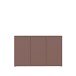 Sideboard >ALICE SPRINGS< in Terrakottafarbig - 154,2x99,1x34,9cm (BxHxT)