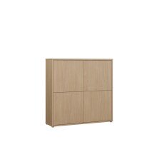 Highboard >ALICE SPRINGS< in Elegancia Eiche Dekor - 124,5x121,5x34,9cm (BxHxT)