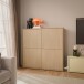 Highboard >ALICE SPRINGS< in Elegancia Eiche Dekor - 124,5x121,5x34,9cm (BxHxT)