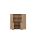 Highboard >ALICE SPRINGS< in Elegancia Eiche Dekor - 124,5x121,5x34,9cm (BxHxT)