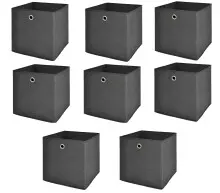 Faltbox >One< (8er-Set) in anthrazit, Polypropylen...