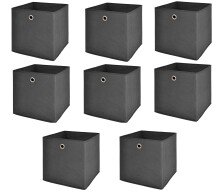 Faltbox >One< (8er-Set) in anthrazit, Polypropylen...