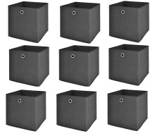 Faltbox >One< (9er-Set) in anthrazit, Polypropylen...