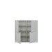 Highboard >ALICE SPRINGS< in Secret grey - 124,5x121,5x34,9cm (BxHxT)