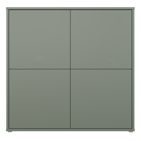 Highboard >ALICE SPRINGS< in Salbei - 124,5x121,5x34,9cm (BxHxT)