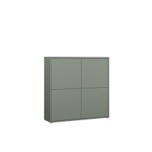 Highboard >ALICE SPRINGS< in Salbei - 124,5x121,5x34,9cm (BxHxT)