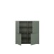 Highboard >ALICE SPRINGS< in Salbei - 124,5x121,5x34,9cm (BxHxT)