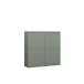 Highboard >ALICE SPRINGS< in Salbei - 124,5x121,5x34,9cm (BxHxT)