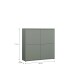 Highboard >ALICE SPRINGS< in Salbei - 124,5x121,5x34,9cm (BxHxT)