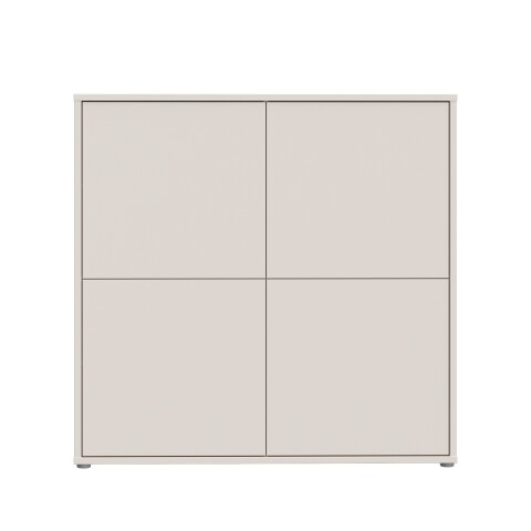 Highboard >ALICE SPRINGS< in Sand - 124,5x121,5x34,9cm (BxHxT)