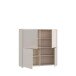 Highboard >ALICE SPRINGS< in Sand - 124,5x121,5x34,9cm (BxHxT)