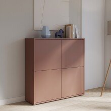 Highboard >ALICE SPRINGS< in Farbe Terrakotta -...