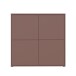 Highboard >ALICE SPRINGS< in Farbe Terrakotta - 124,5x121,5x34,9cm (BxHxT)