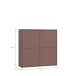 Highboard >ALICE SPRINGS< in Farbe Terrakotta - 124,5x121,5x34,9cm (BxHxT)