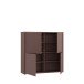 Highboard >ALICE SPRINGS< in Farbe Terrakotta - 124,5x121,5x34,9cm (BxHxT)