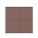 Highboard >ALICE SPRINGS< in Farbe Terrakotta - 124,5x121,5x34,9cm (BxHxT)
