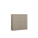 Highboard >ALICE SPRINGS< in Farbe Taupe - 124,5x121,5x34,9cm (BxHxT)