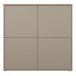 Highboard >ALICE SPRINGS< in Farbe Taupe - 124,5x121,5x34,9cm (BxHxT)