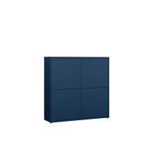 Highboard >ALICE SPRINGS< in Nachtblau - 124,5x121,5x34,9cm (BxHxT)