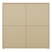 Highboard >ALICE SPRINGS< in Buttergelb - 124,5x121,5x34,9cm (BxHxT)