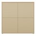 Highboard >ALICE SPRINGS< in Buttergelb - 124,5x121,5x34,9cm (BxHxT)