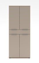 Aktenschrank >Santorin< in Riva Eiche / Cashmere - 80x198x38 (BxHxT)