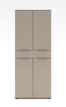 Aktenschrank >Santorin< in Riva Eiche / Cashmere - 80x198x38 (BxHxT)