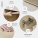 Aktenschrank >Santorin< in Riva Eiche / Cashmere - 40x198x38 (BxHxT)