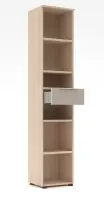 Aktenregal >Santorin< in Riva Eiche / Cashmere -...