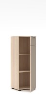 Hochkommode >Santorin< in Riva Eiche / Cashmere - 40x110x38 (BxHxT)