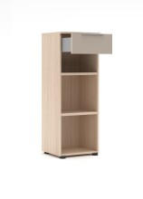 Hochkommode >Santorin< in Riva Eiche / Cashmere - 40x110x38 (BxHxT)