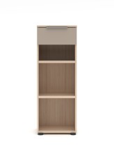 Hochkommode >Santorin< in Riva Eiche / Cashmere - 40x110x38 (BxHxT)