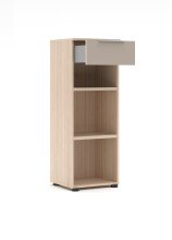 Hochkommode >Santorin< in Riva Eiche / Cashmere -...