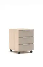 Rollcontainer >Santorin< in Riva Eiche / Cashmere -...