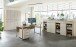 Rollcontainer >Santorin< in Riva Eiche / Cashmere - 45x61x55 (BxHxT)
