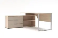 Regal-Schreibtisch >Santorin< in Riva Eiche Dekor,...