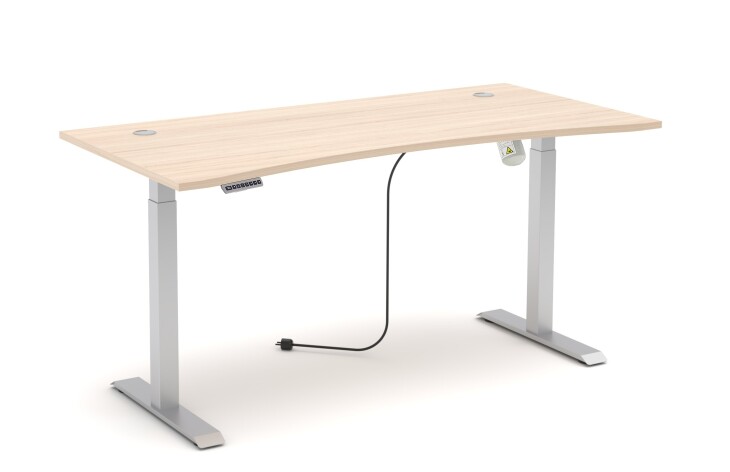 Schreibtisch >Santorin< in Riva Eiche Dekor, Melamin - 160x72x77cm (BxHxT)