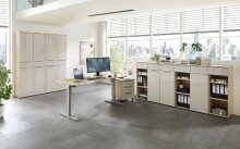 Schreibtisch >Santorin< in Riva Eiche Dekor,...