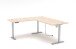 Eckschreibtisch >Santorin< in Riva Eiche Dekor, Melamin - 185x72x177cm (BxHxT)