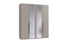 Drehtürenschrank >LONDON< in SAHARAGRAU /...