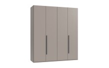 Drehtürenschrank >LONDON< in SAHARAGRAU -...