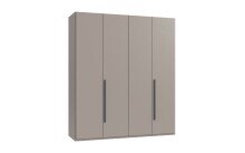 Drehtürenschrank >LONDON< in SAHARAGRAU -...