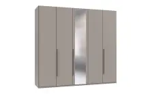 Drehtürenschrank >LONDON< in SAHARAGRAU /...