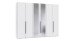 Drehtürenschrank >LONDON< in WEISS / SPIEGEL - 270x208x58cm (BxHxT)