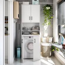 Waschmaschinenumbauschrank >Laundry< (2er-Set) in...