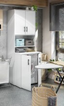 Waschmaschinenumbauschrank >Laundry< (2er-Set) in...