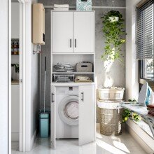 Waschmaschinenumbauschrank >Laundry< (2er-Set) in...