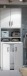 Waschmaschinenumbauschrank >Laundry< (2er-Set) in Weiß - 73x206x67 (BxHxT)
